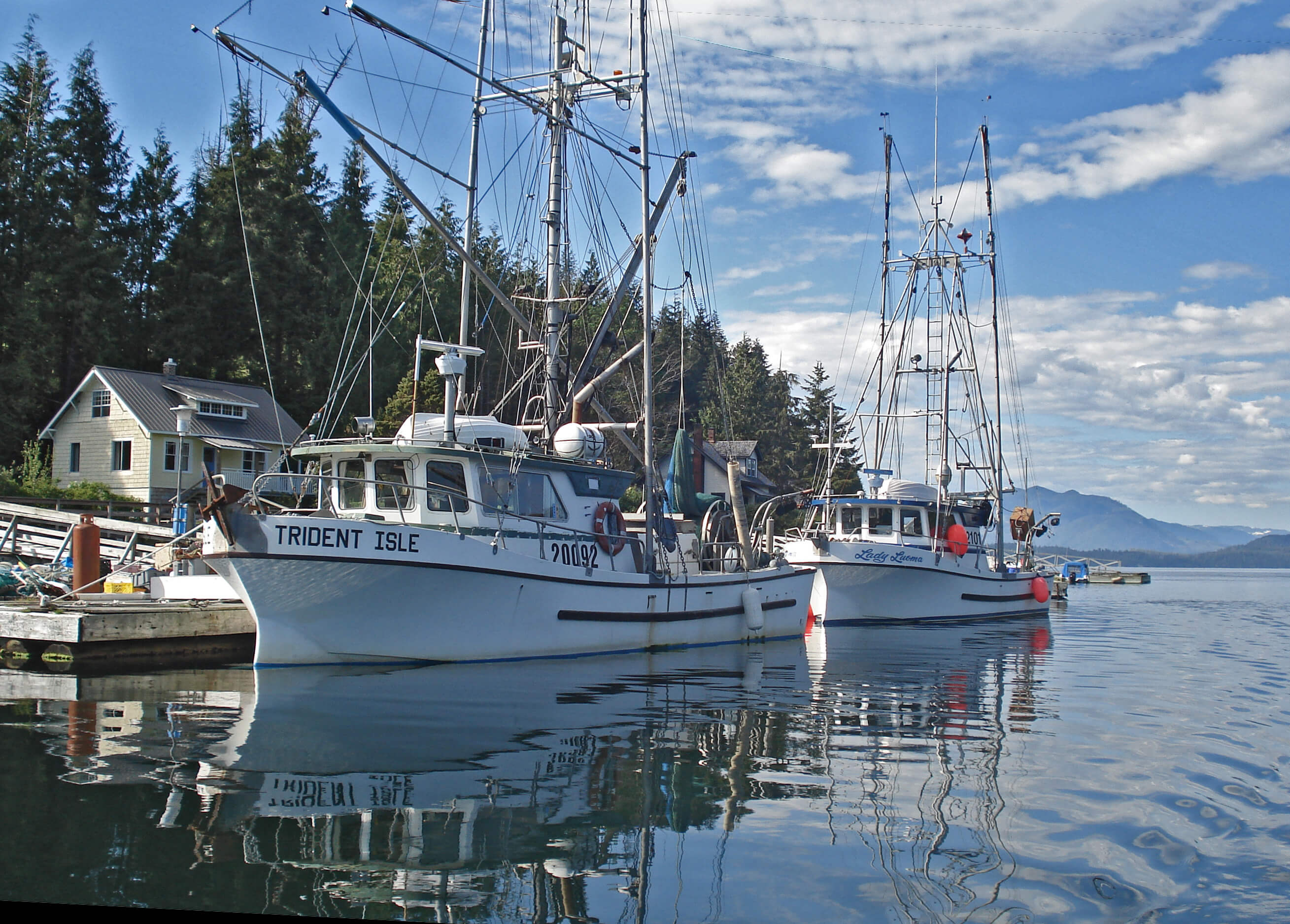Fishing Boats in the Bamfield Harbour